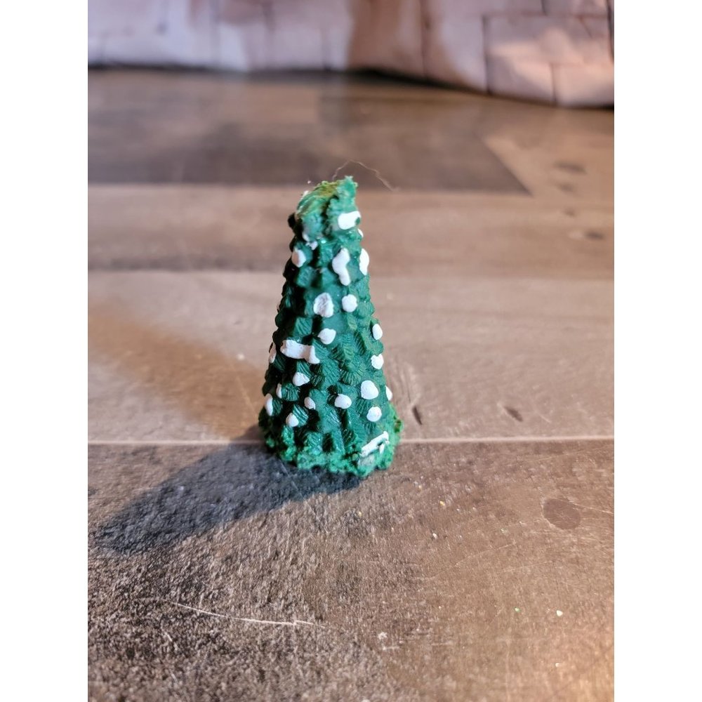 Pine tree AS IS snow xmas village accessory